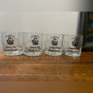 Vintage Hudson’s Bay Distillers "The Nonsuch" Whiskey Glasses - Set of 4
